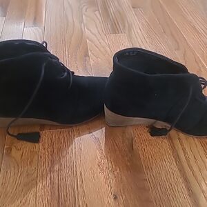 Dr Scholls Pierre Vegan Women's Black Ankle Boots Size 8.5